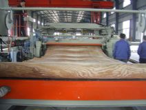 synchronous veneer rolling machine